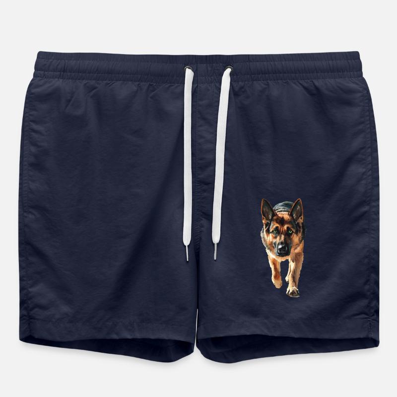 Deutscher Schäferhund - Badeshorts - French Navy