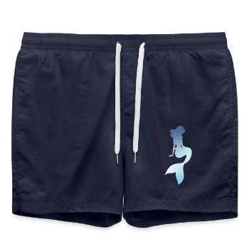 Sirène - Short de bain - bleu marine - Devant - AI Model Male 185 light (185cm)