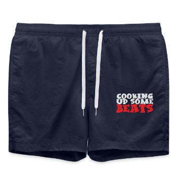 faire cuire des beats - Short de bain - bleu marine - Devant - AI Model Male 185 light (185cm)
