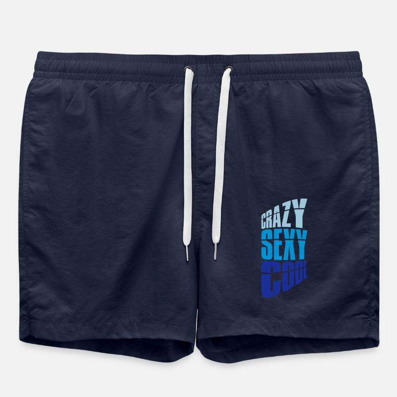 design cool sexy fou - Short de bain - bleu marine