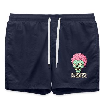 Je suis papa, j’ai le droit d’avoir le zombie - Short de bain - bleu marine - Devant - AI Model Male 185 light (185cm)