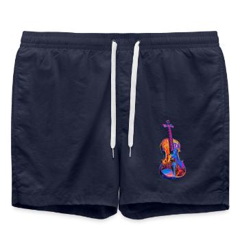 Violine - Badeshorts - French Navy - Vorne - AI Model Male 185 light (185cm)