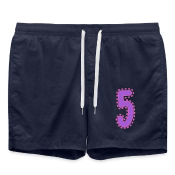 5. 5 YEARS. 5th ANNIVERSARY. 5 YEAR ANNIVERSARY - Swim Trunks - french navy - Front - AI Model Male 185 light (185cm)