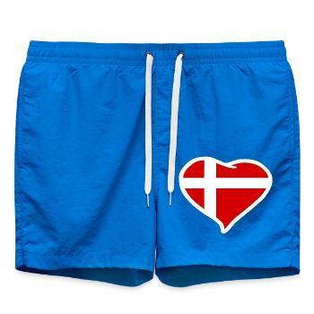 Drapeau coeur Danemark - Short de bain - cobalt blue - Devant