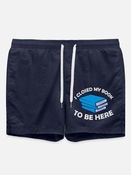 I closed my book - Swim Trunks - french navy
