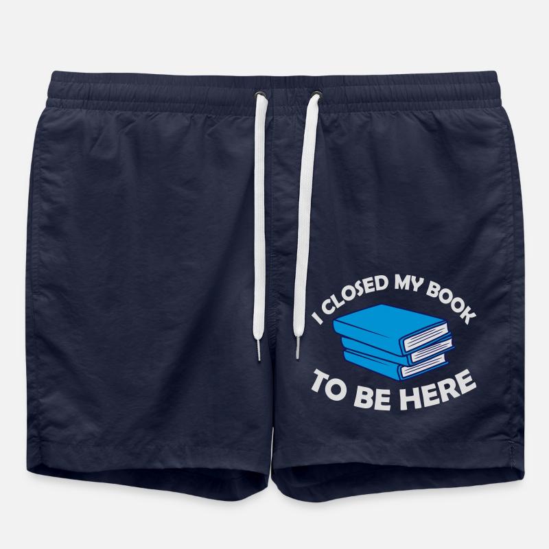 I closed my book - Badeshorts - French Navy