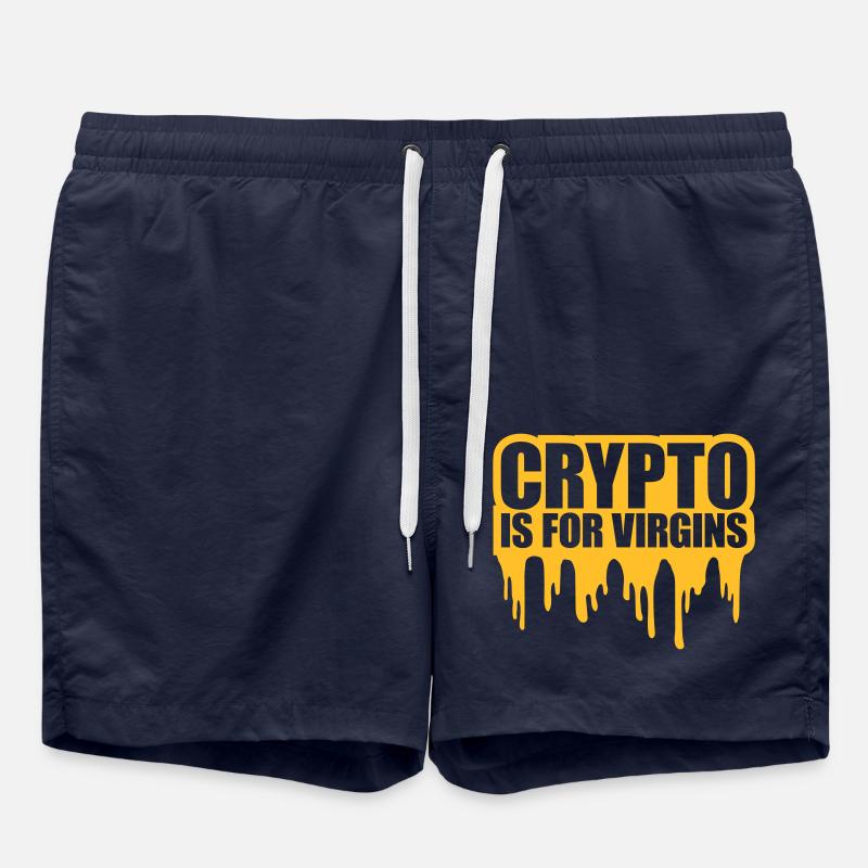Crypto est pour les vierges - Short de bain - bleu marine