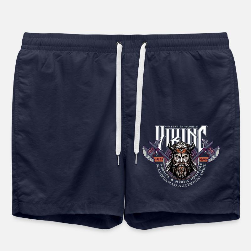 VIKING, VICTORY OR VALHALLA! - Swim Trunks - french navy
