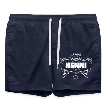Henni - Swim Trunks - french navy - Front - AI Model Male 185 light (185cm)