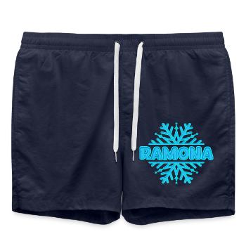 Ramona dans le rôle de Ramona - Short de bain - bleu marine - Devant - AI Model Male 185 light (185cm)