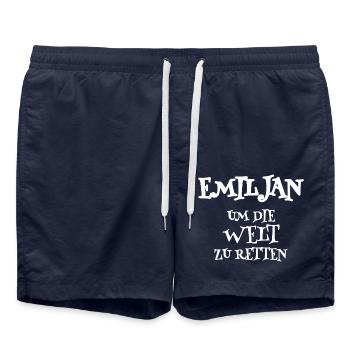 Retter Emiljan - Badeshorts - French Navy - Vorne - AI Model Male 185 light (185cm)