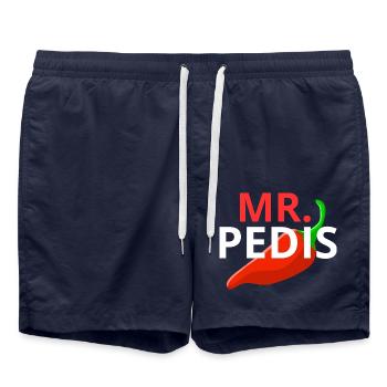 INDONET M. Pedis - Short de bain - bleu marine - Devant - AI Model Male 185 light (185cm)