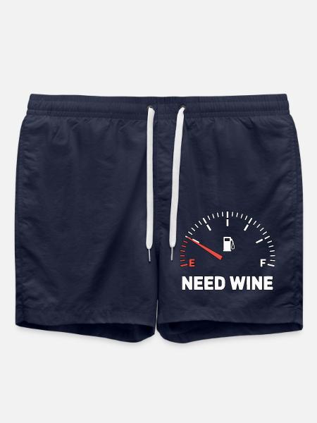 Tank empty – need wine now! - Swim Trunks - french navy