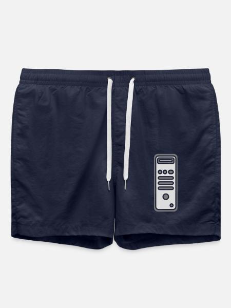 Icon Logo Enclosure Computer - Swim Trunks - french navy
