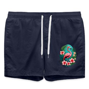 Flamingo - Swim Trunks - french navy - Front - AI Model Male 185 light (185cm)