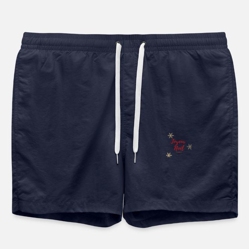 Frohe Weihnachten - Badeshorts - French Navy