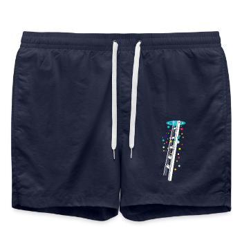 Let's climb to where the colors live - Swim Trunks - french navy - Front - AI Model Male 185 light (185cm)