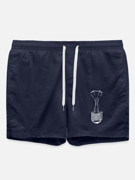 Lamp with defective glass bulb - Swim Trunks - french navy