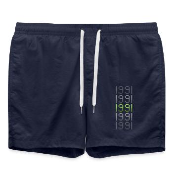 Style 1991 - Swim Trunks - french navy - Front - AI Model Male 185 light (185cm)