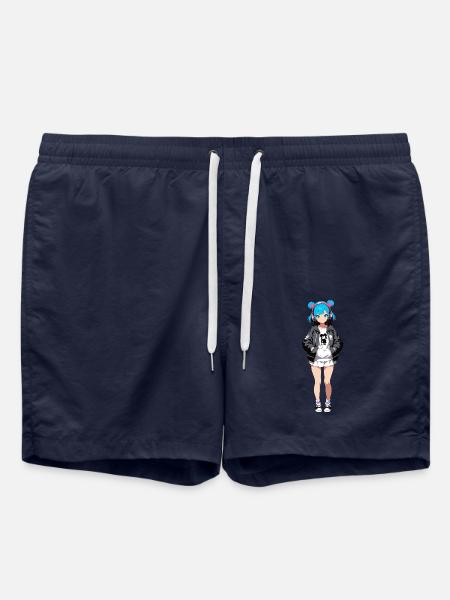 Streetart Mädchen 23238 - Badeshorts - French Navy