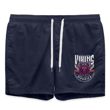 VIKING, VICTORY OR VALHALLA! - Short de bain - bleu marine - Devant - AI Model Male 185 light (185cm)