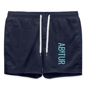 Abitur Hosen Zuckertüte Tüte Schultüte Abi Hose - Badeshorts - French Navy - Vorne - AI Model Male 185 light (185cm)