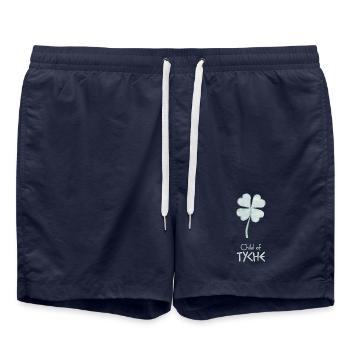 Child of Tyche – Percy Jackson inspired design - Swim Trunks - french navy - Front - AI Model Male 185 light (185cm)