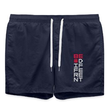 Be different Logo Design - Swim Trunks - french navy - Front - AI Model Male 185 light (185cm)