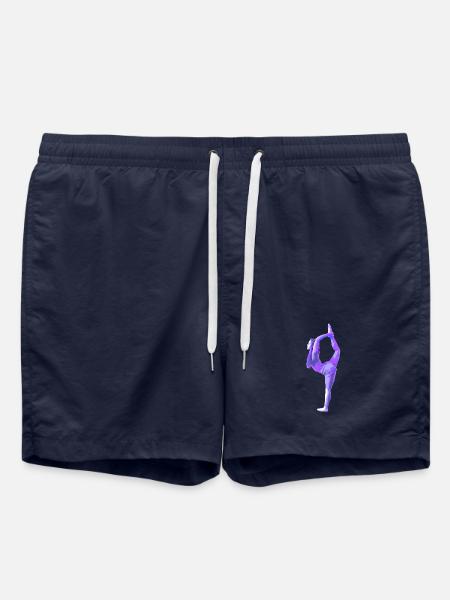 Yoga | Shiva's Dance Posture - Swim Trunks - french navy