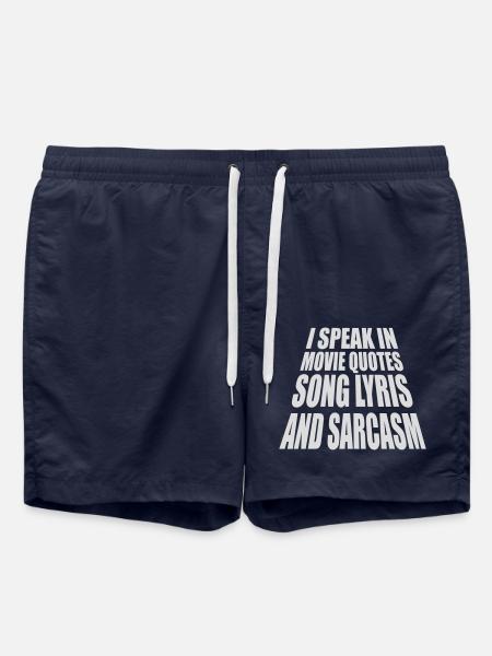 speak lyrics and sarcasm - Swim Trunks - french navy