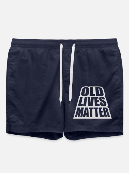 old lives matter Zitat - Badeshorts - French Navy