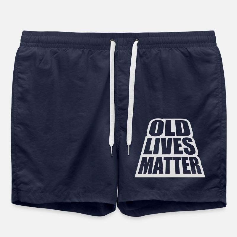 old lives matter Zitat - Badeshorts - French Navy