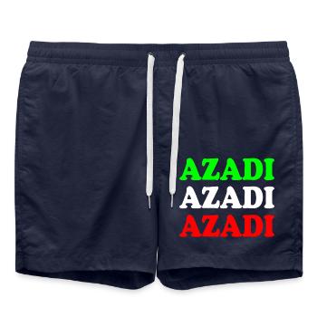 Azadi - Short de bain - bleu marine - Devant - AI Model Male 185 light (185cm)