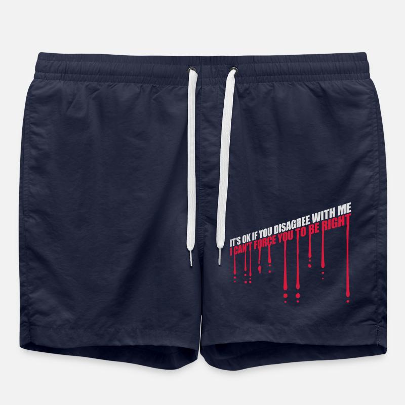 you disagree with me - Swim Trunks - french navy