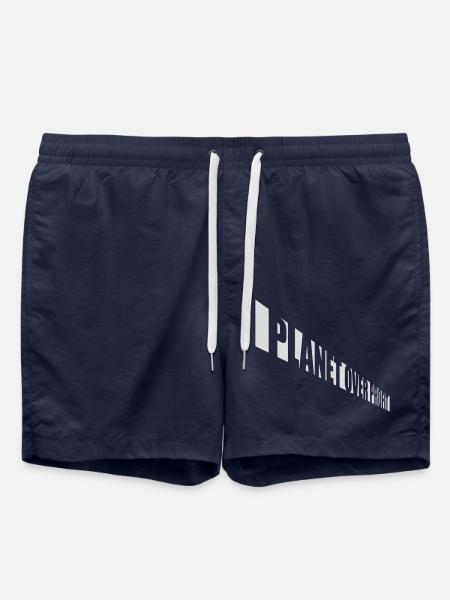 planet over profit Zitat - Badeshorts - French Navy