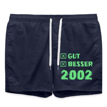 2002 - Short de bain - bleu marine - Devant - AI Model Male 185 light (185cm)