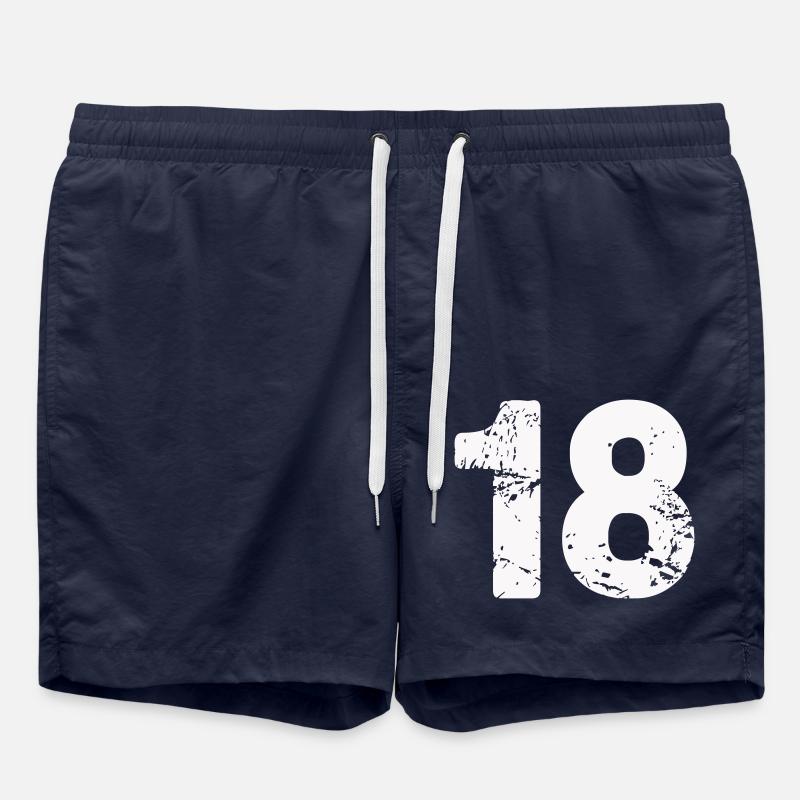 18 - Short de bain - bleu marine