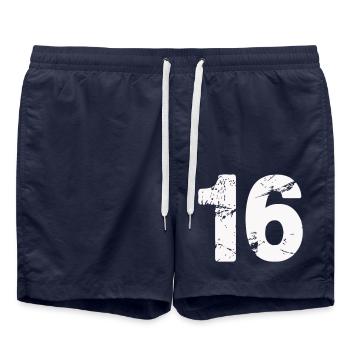 16 - Badeshorts - French Navy - Vorne - AI Model Male 185 light (185cm)