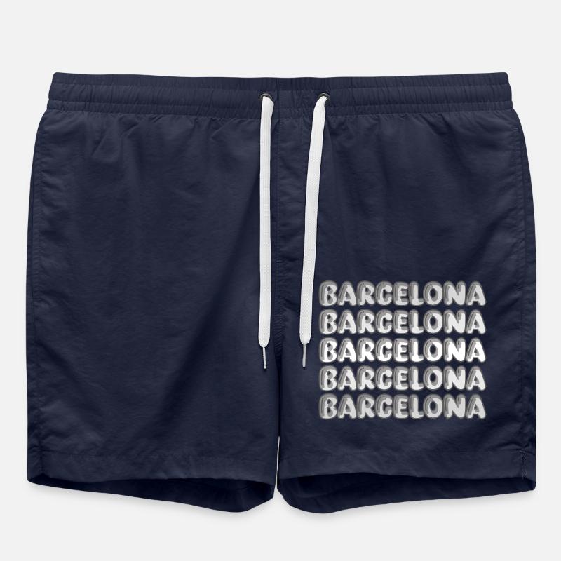 Cadeau pour Barcelone - Short de bain - bleu marine