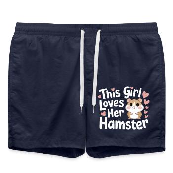 Hamster - Swim Trunks - french navy - Front - AI Model Male 185 light (185cm)