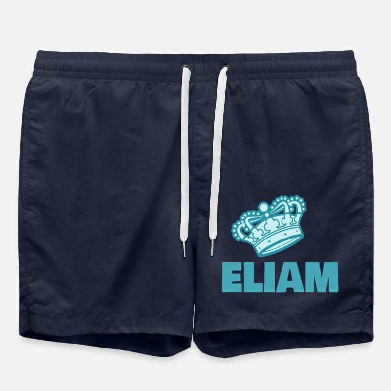 First name Eliam - Swim Trunks - french navy
