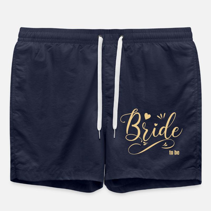 Bride to be gold - Swim Trunks - french navy