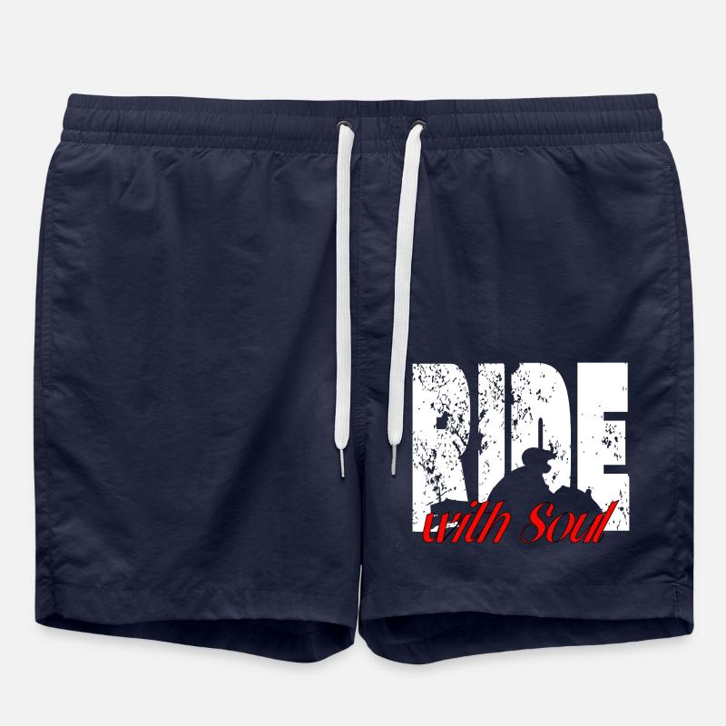 Für Biker - RideWithSoul - Badeshorts - French Navy