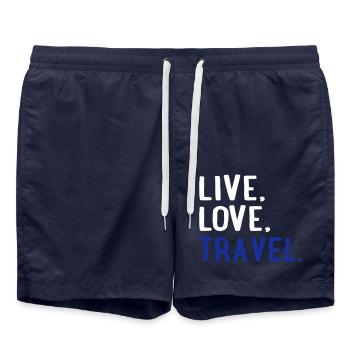 Voyage - Short de bain - bleu marine - Devant - AI Model Male 185 light (185cm)