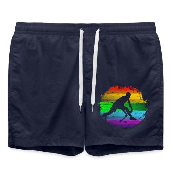 Hockey - Swim Trunks - french navy - Front - AI Model Male 185 light (185cm)