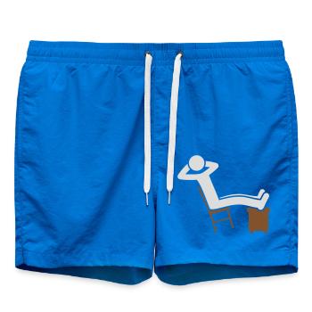 Chill Man Chair Icon - Swim Trunks - cobalt blue - Front