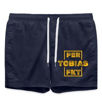 Tobias als Tobias - Badeshorts - French Navy - Vorne - AI Model Male 185 light (185cm)