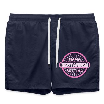 Gift for Bettina - Swim Trunks - french navy - Front - AI Model Male 185 light (185cm)