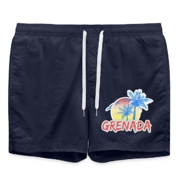 Vacances Grenade - Short de bain - bleu marine - Devant - AI Model Male 185 light (185cm)