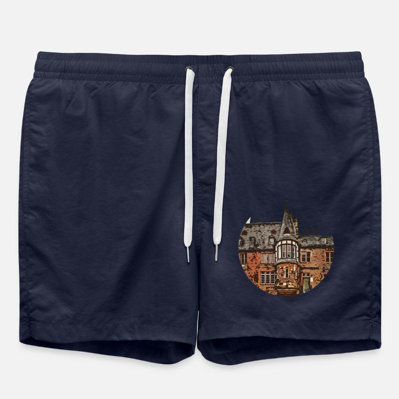 1250 Maison allemande Est - Short de bain - bleu marine
